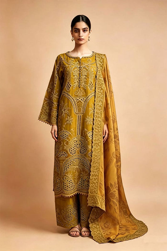 Motif Embroidered Suit-245