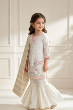 Motif Girls Embroidered Viscose Suit-716