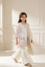 Motif Girls Embroidered Viscose Suit-716
