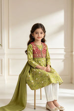 Motif Kids Embroidered Lawn Suit-074