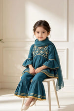 Motif Kids Embroidered Suit-26339