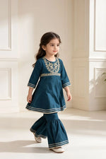 Motif Kids Embroidered Suit-26340