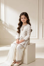 Motif Kids Embroidered Viscose Suit-739