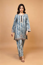 Motif Printed EMB Lawn Co-Ord Set-075