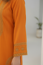 Motif Lawn Embroidered Suit