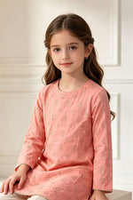 Motif Girls Embroidered suit-005-2
