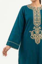 Motif Solid Embroidered Kurta-069