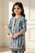 Motif Girls Printer EMB suit-068