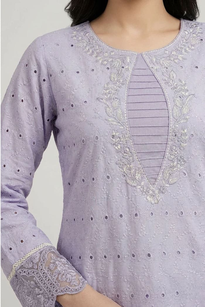 Motif Chikankari 3Pc suit-118