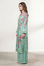 Motif Silk Printed Co-ord Set-063