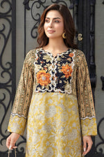 Motif Cambric Embroidered Co-Ord Set-005