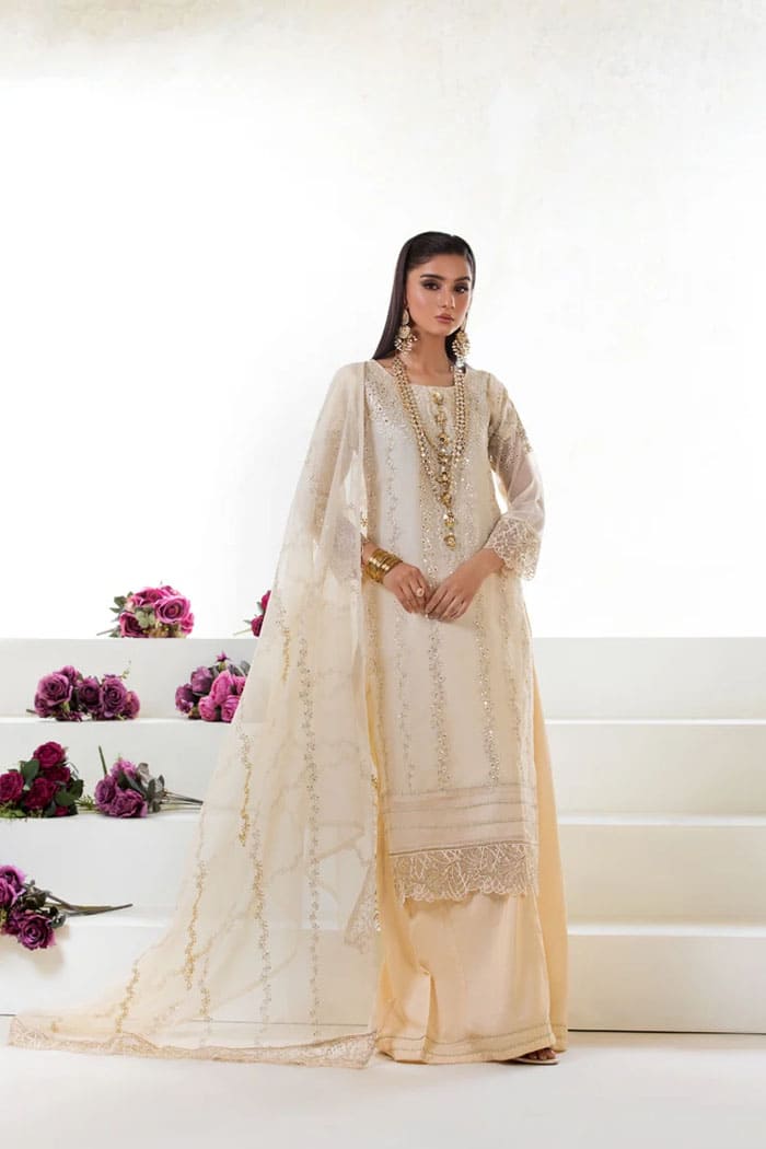 MOTIF KHADDI NET EMBROIDERED SUIT-256