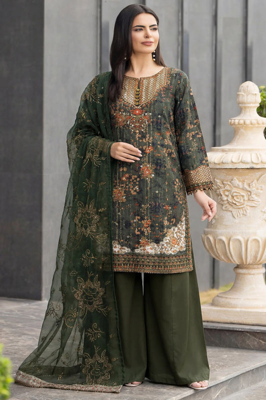 Motif Munar Embroidered suit-3993