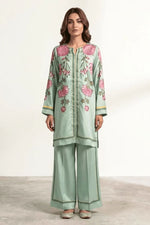 Motif Silk Printed Co-ord Set-063