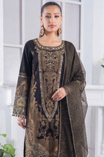 Motif Jacquard Embroidered Suit-3997