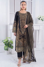 Motif Jacquard Embroidered Suit-3997