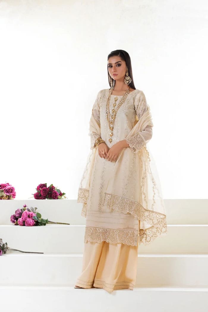 MOTIF KHADDI NET EMBROIDERED SUIT-256