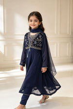 Motif Kids Embroidered Suit-037