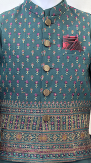 Motif Boys Waistcoat Suit-3429