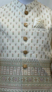 Motif Boys Waistcoat Suit-3445