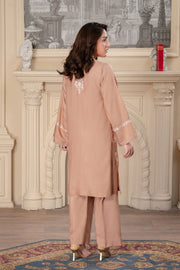 Motif Viscose Embroidered Co-ord Set-011