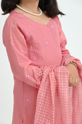 Motif Kids Embroidered Suit