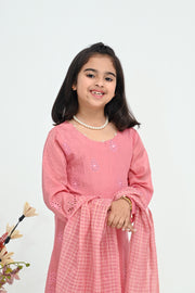 Motif Kids Masoori Embroidered Suit