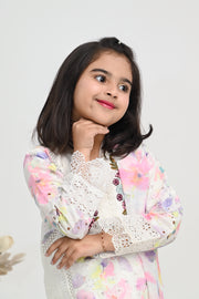 Motif Girls Cotton Printed Suit