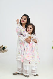 Motif Girls Cotton Printed Suit
