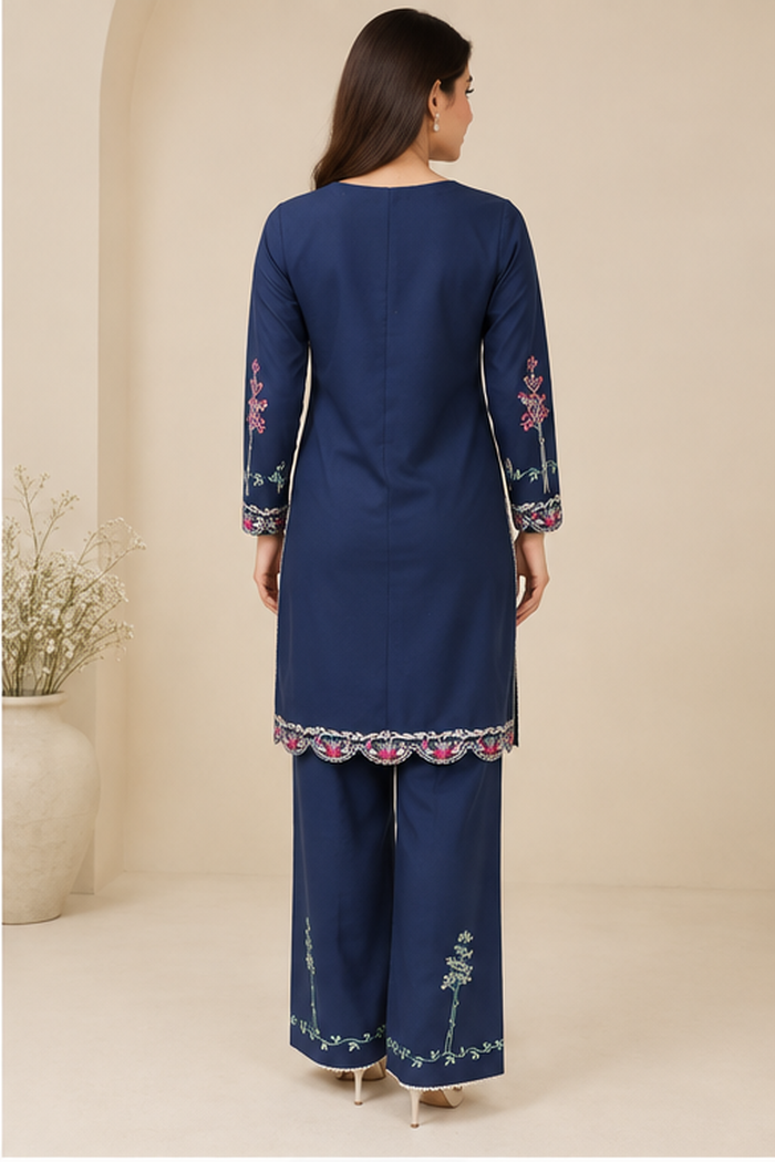 Motif Rib Alpine Embroidered Suit-002