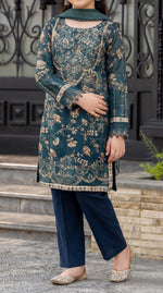 Motif Girls Munar Embroidered suit-685