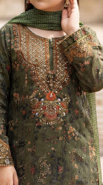 Motif Girls Munar Embroidered suit-686