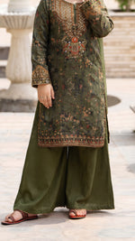 Motif Girls Munar Embroidered suit-686