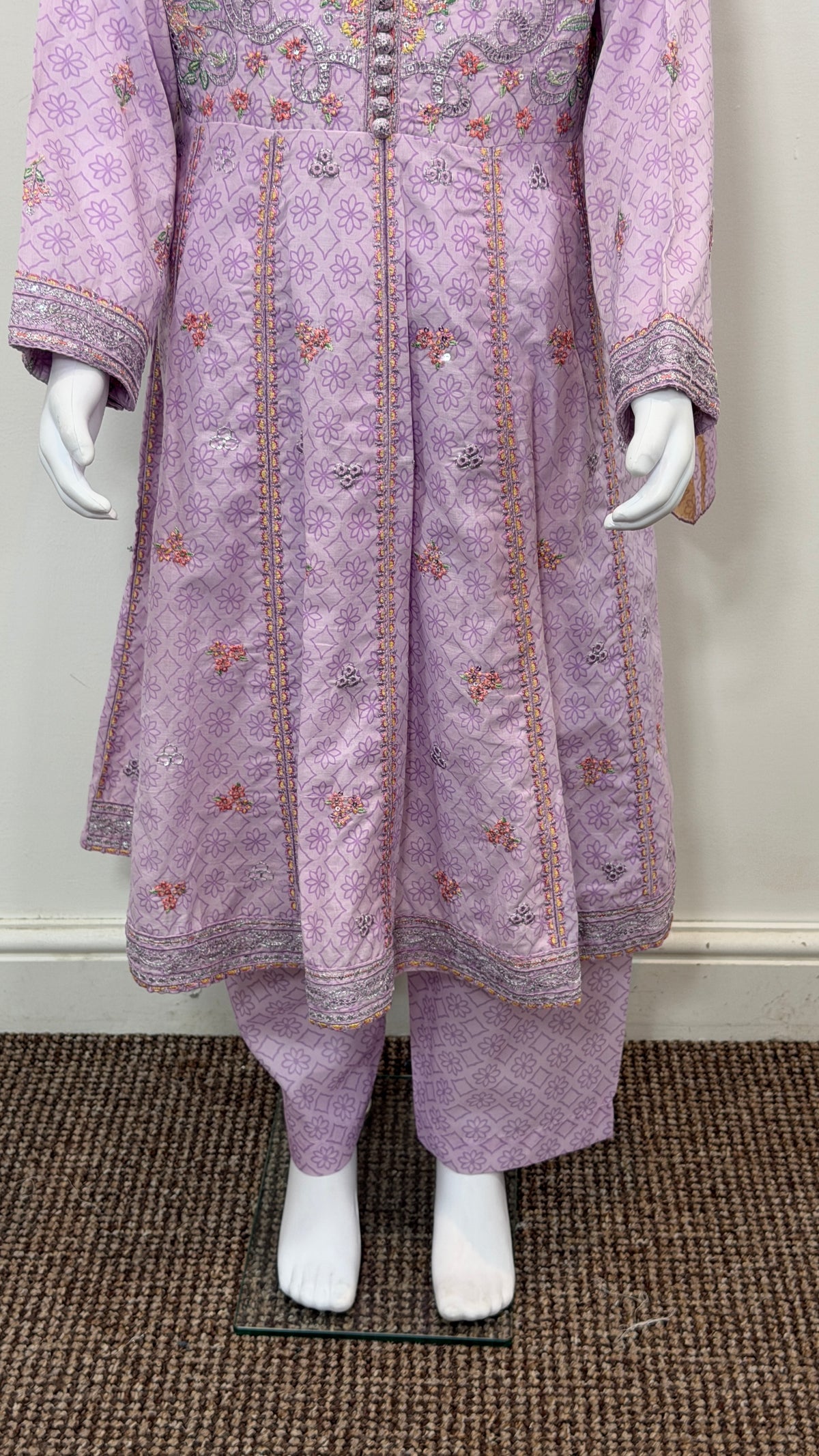 Motif Kids Lawn Printed Suit-26515