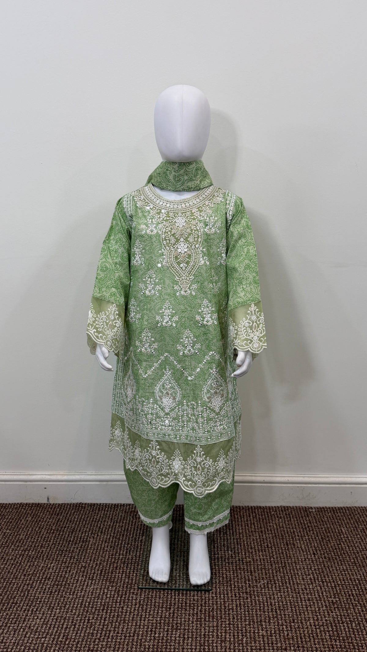 Motif Kids Lawn Printed Suit-26521