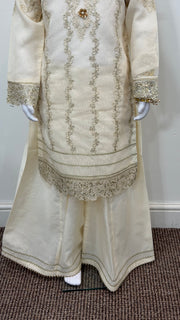 Motif Girls Cotton Embroidered Suit-676