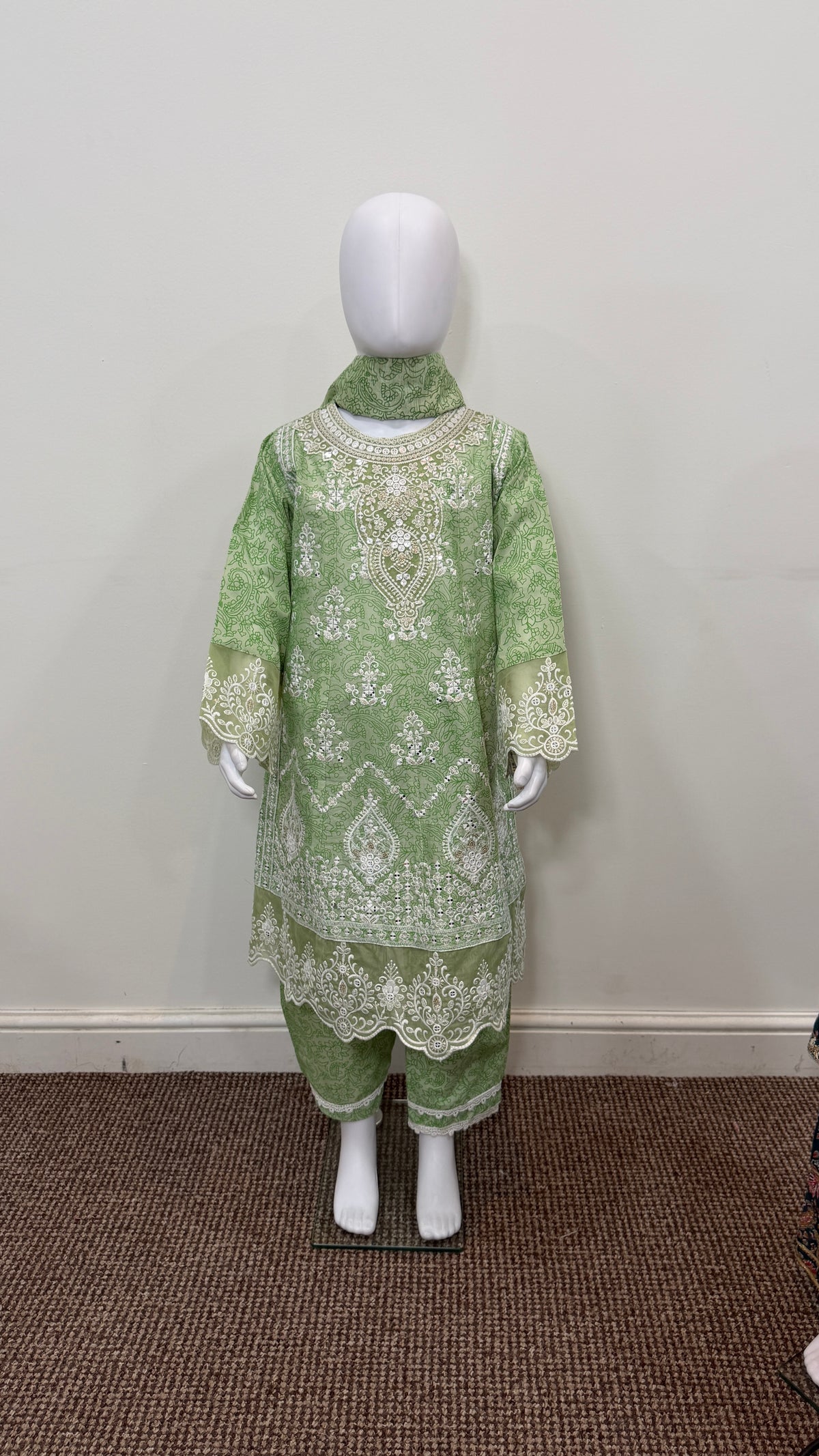 Motif Kids Lawn Printed Suit-26521