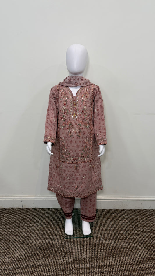 Motif Kids Cotton Printed Suit-26532