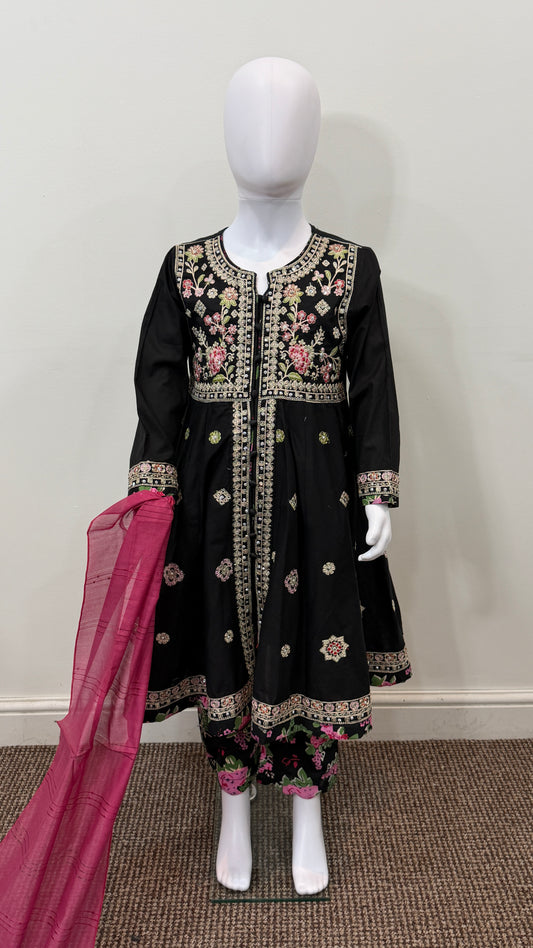 Motif Kids Cotton Embroidered Suit-26406