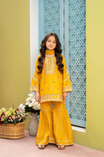 Motif Lawn Embroidered Suit-014