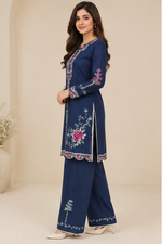 Motif Rib Alpine Embroidered Suit-002
