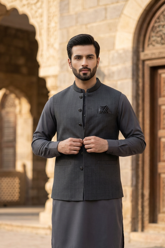 Motif Men's Waistcoat-2702