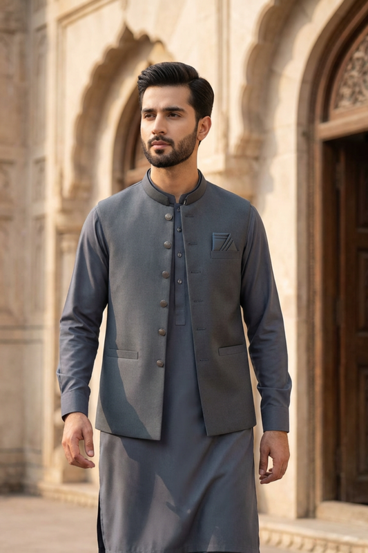 Motif Men's Waistcoat-2630