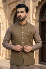 Motif Men's Waistcoat-2978