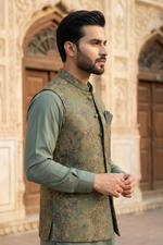 Motif Men's Waistcoat-3064