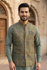 Motif Men's Waistcoat-3064