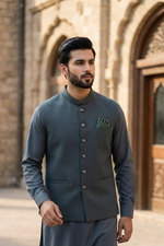 Motif Men's Waistcoat-8011-2