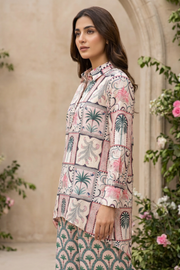 Motif Women Cambric Printed Co-Ord Set-001