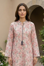 Motif Printed Cambric Suit-011