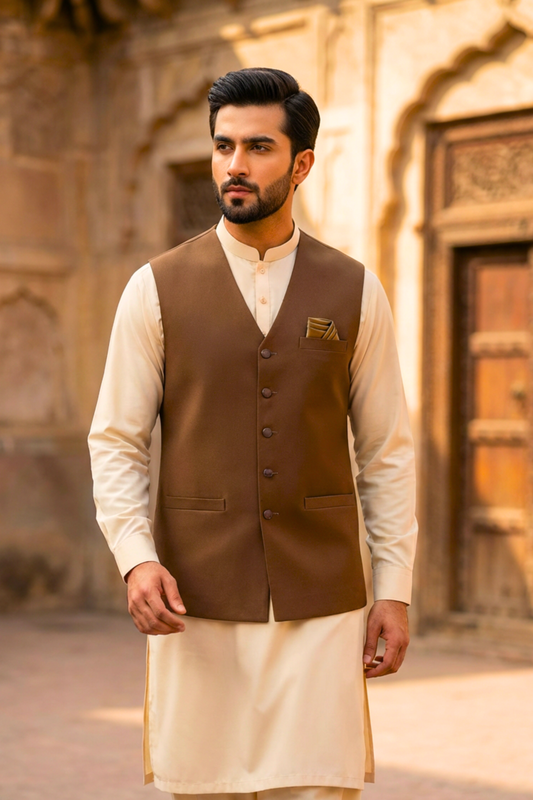 Motif Men's Waistcoat-2866